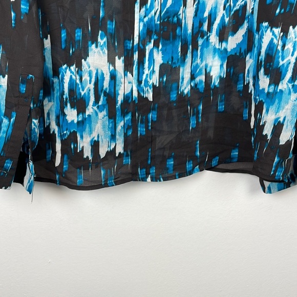 Derek Lam for design Nation blouse women size XL button down sheer lightweight - Picture 5 of 7